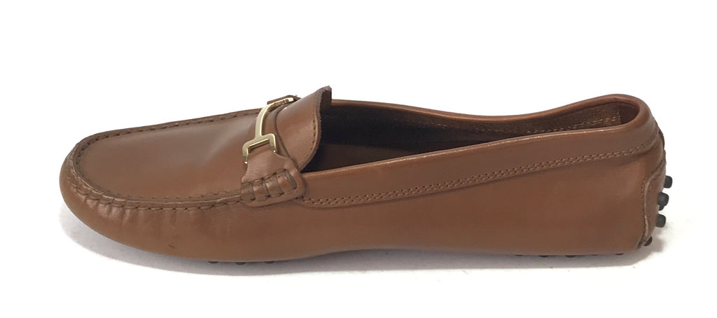 TOD'S Brown Leather Driver Loafers | Pre Loved |