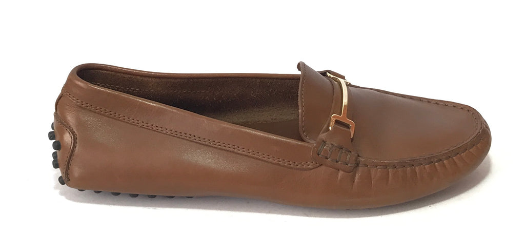 TOD'S Brown Leather Driver Loafers | Pre Loved |