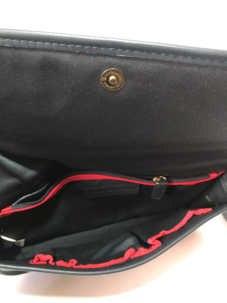 Tommy Hilfiger Navy Coated Canvas Shoulder Bag | Gently Used |