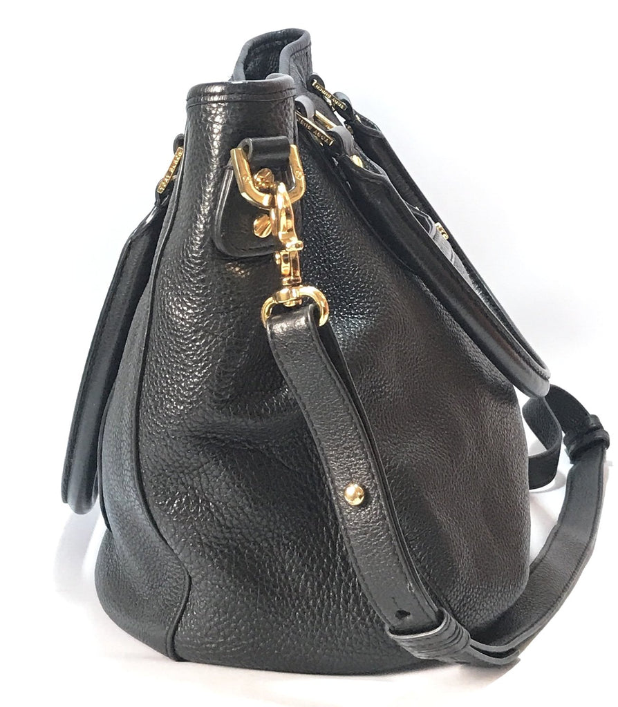 Tory Burch 'AMANDA' Black Leather Tote | Pre Loved |