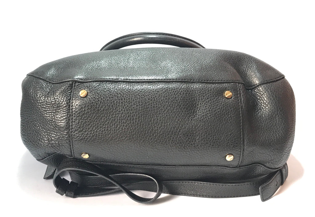 Tory Burch 'AMANDA' Black Leather Tote | Pre Loved |