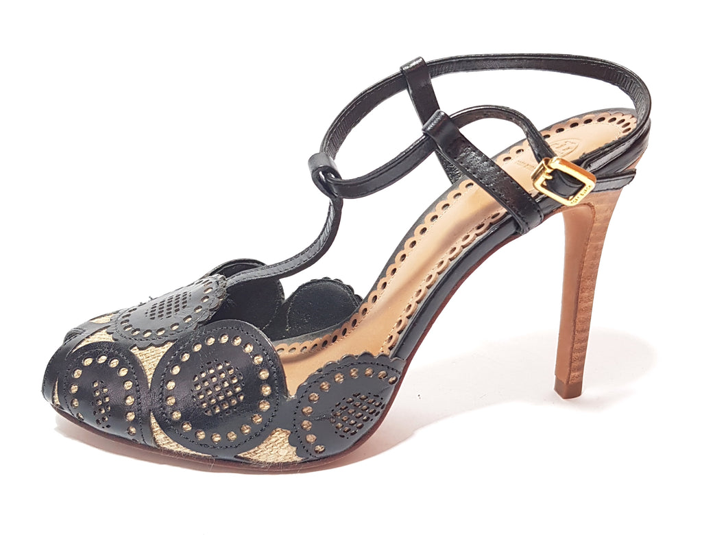 Tory burch peep toe heels top