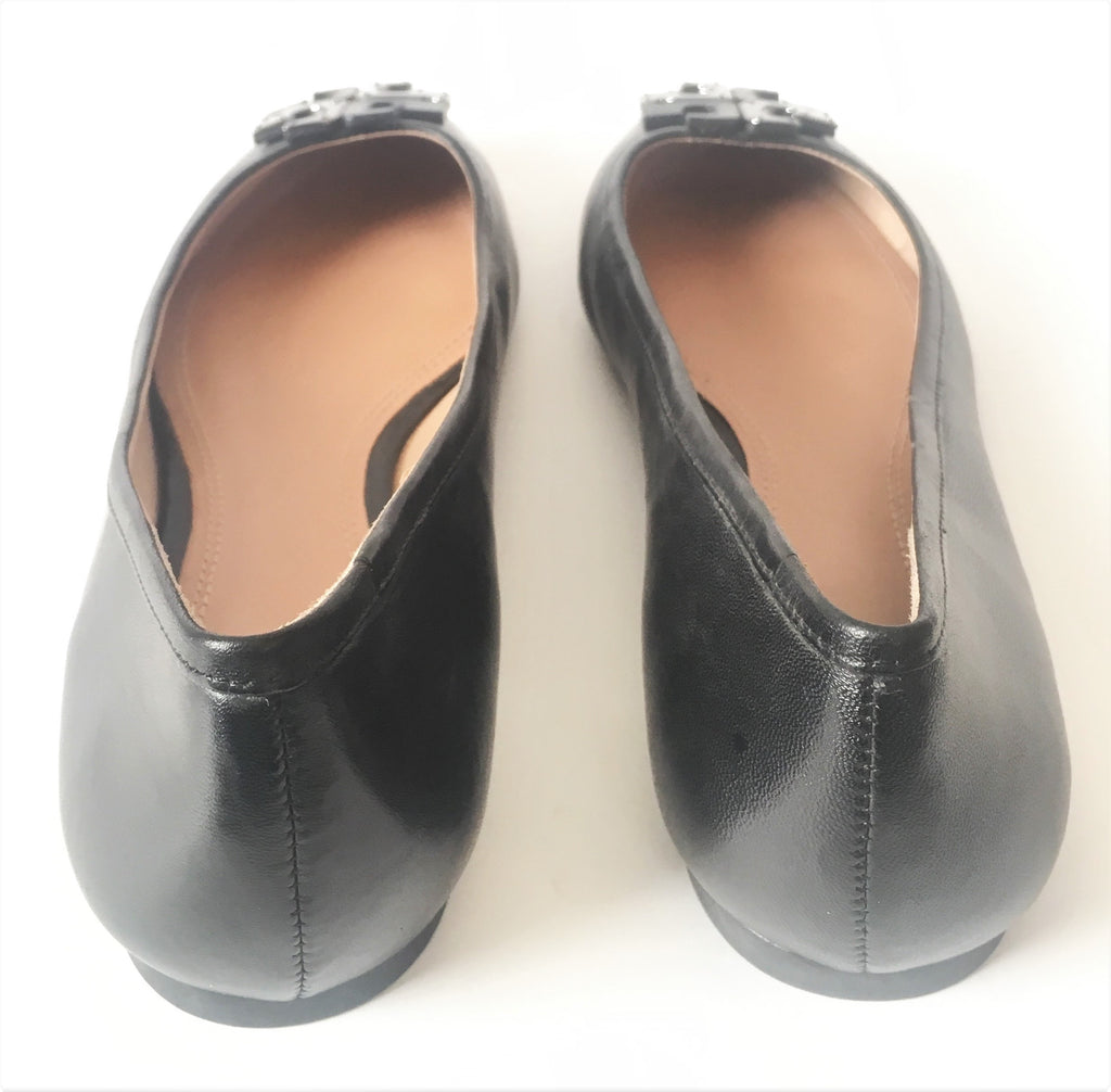 Tory Burch Black 'Lowell' Ballet Flats | Like New |