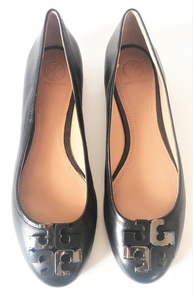 Tory Burch Black 'Lowell' Ballet Flats | Like New |