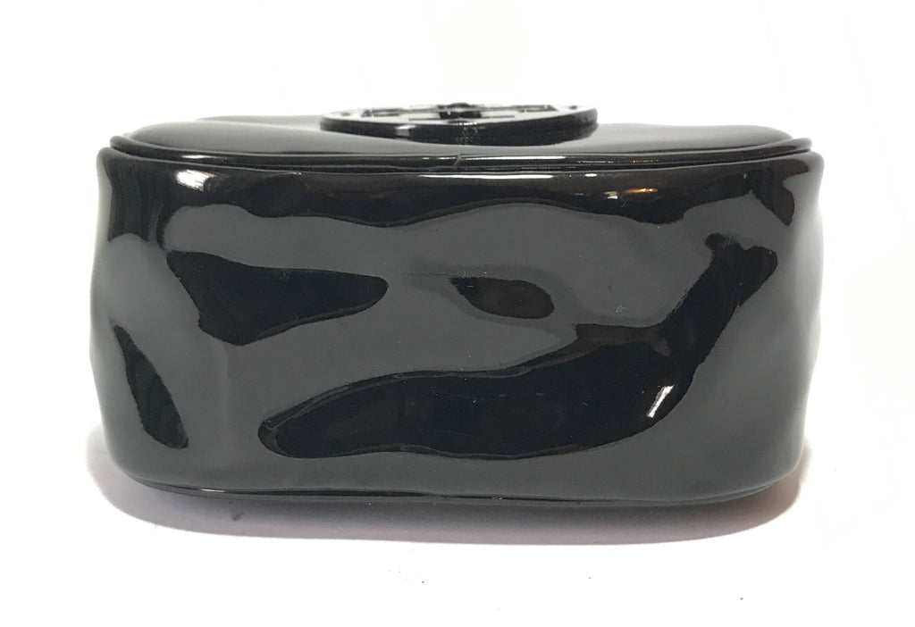Tory Burch Black Patent Leather Cosmetics Pouch | Like New |