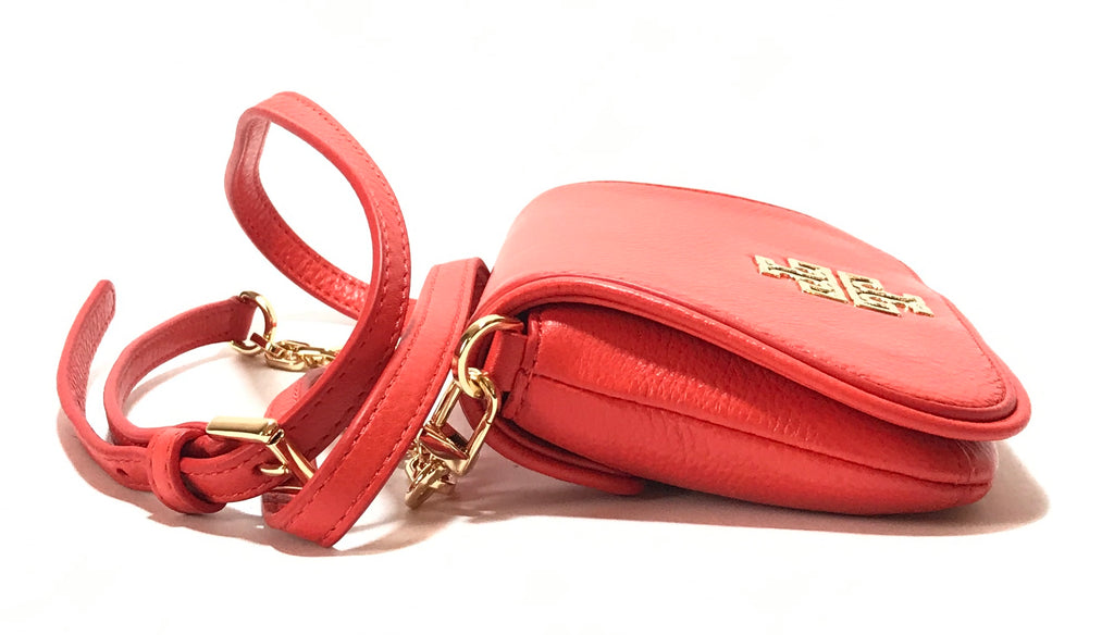 Tory Burch BRITTEN Mini Orange Cross Body Bag | Like New |