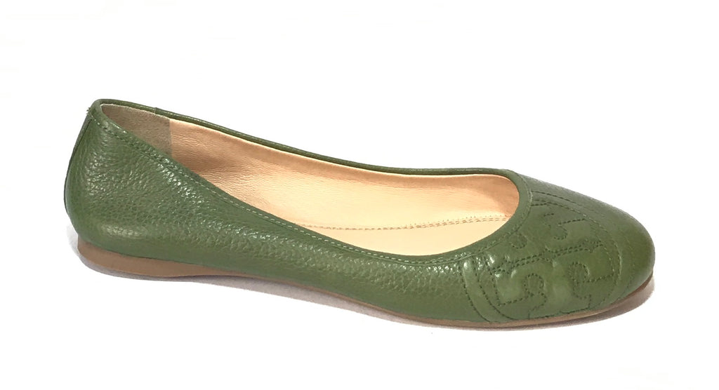 Tory Burch Olive Green 'Ruby' Ballet Flats | Gently Used |