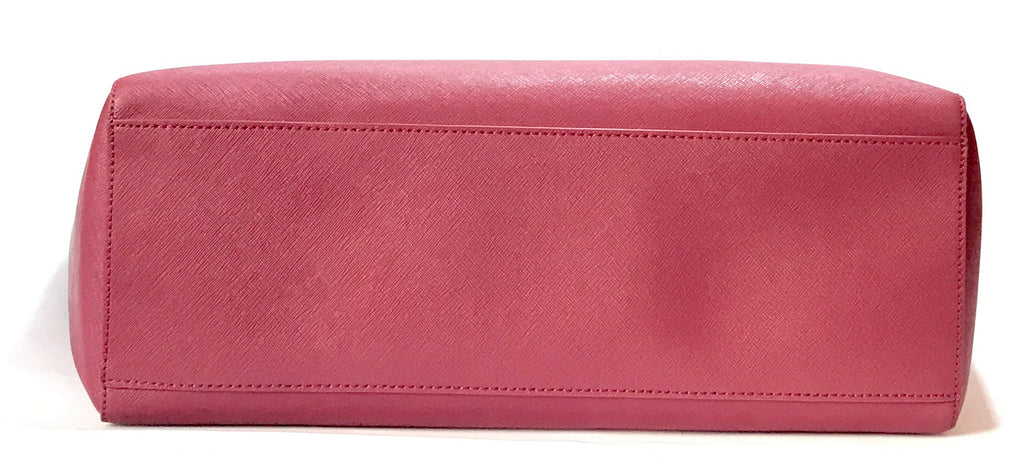 Tory Burch Maroon 'YORK' Buckle Leather Tote | Like New |