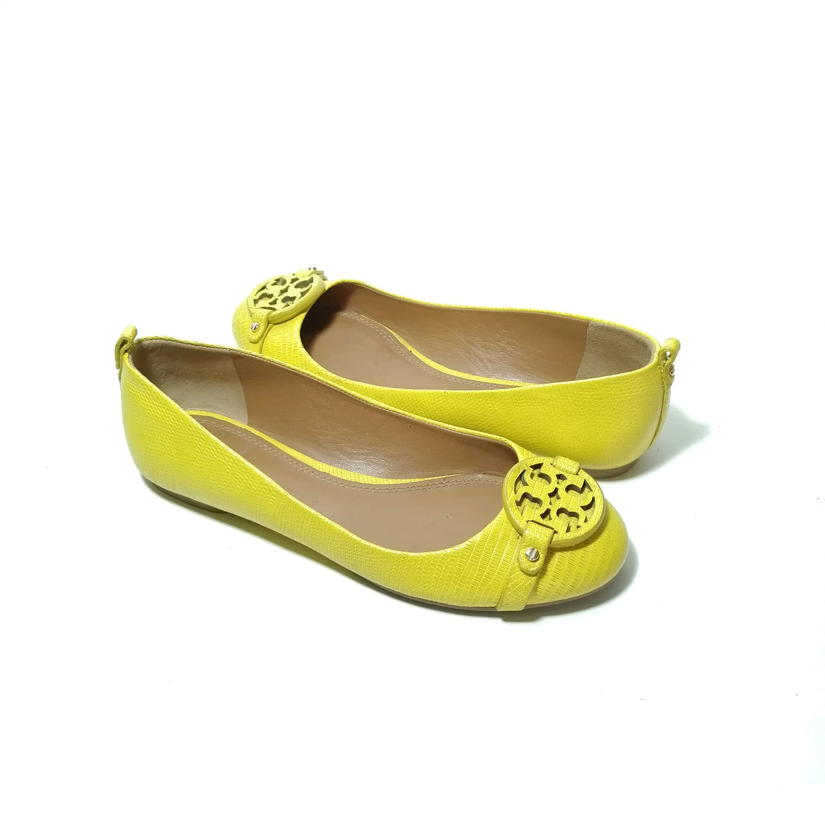 Tory burch 2024 yellow flats