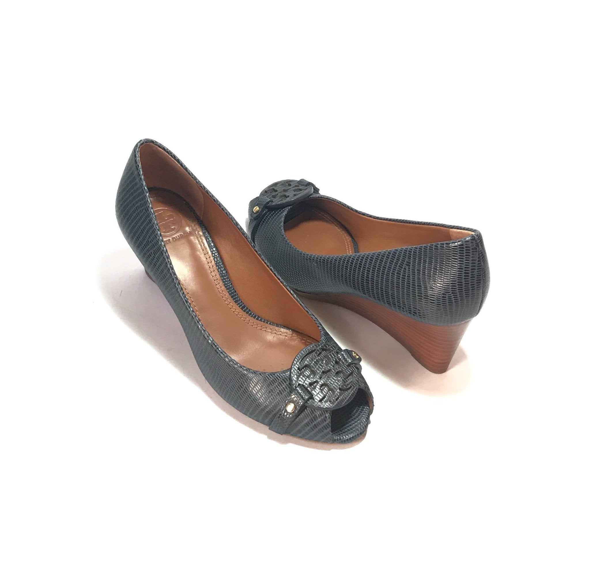 Tory burch open toe wedges 2025