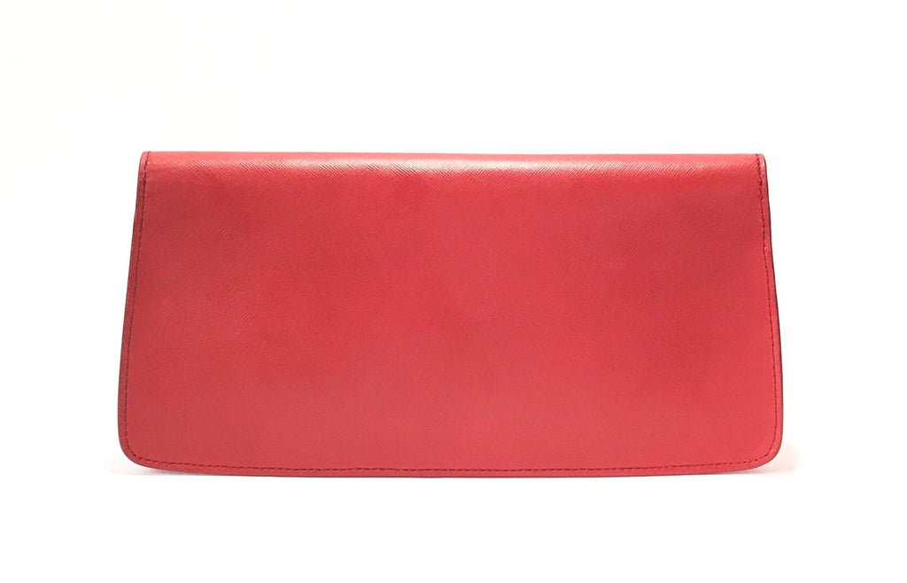 Tory Burch Red Leather KIRA Clutch | Gently Used |