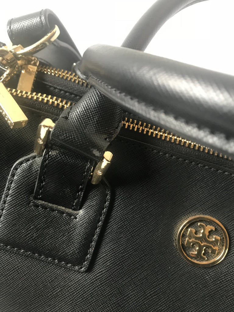 Tory Burch ROBINSON Double Zip Large Leather Tote | Pre Loved |