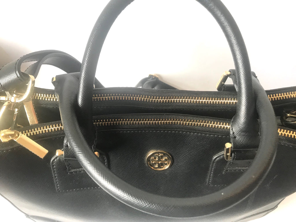 Tory Burch ROBINSON Double Zip Large Leather Tote | Pre Loved |