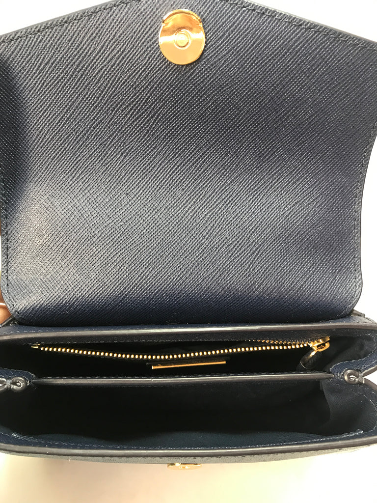 Tory Burch 'Robinson' Mixed Material Small Top Handle Satchel | Like New |