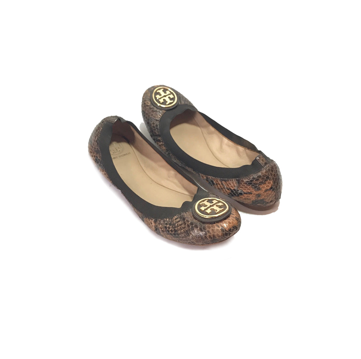 Tory burch best sale snakeskin flats