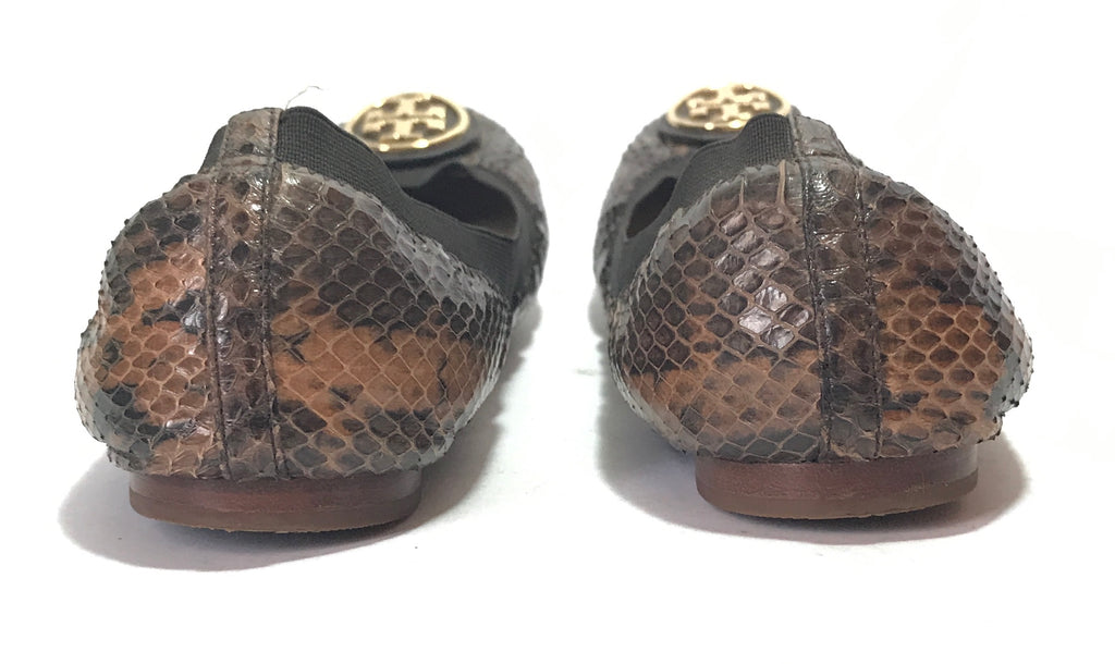 Tory Burch Snakeskin Reva Ballet Flats | Pre Loved |
