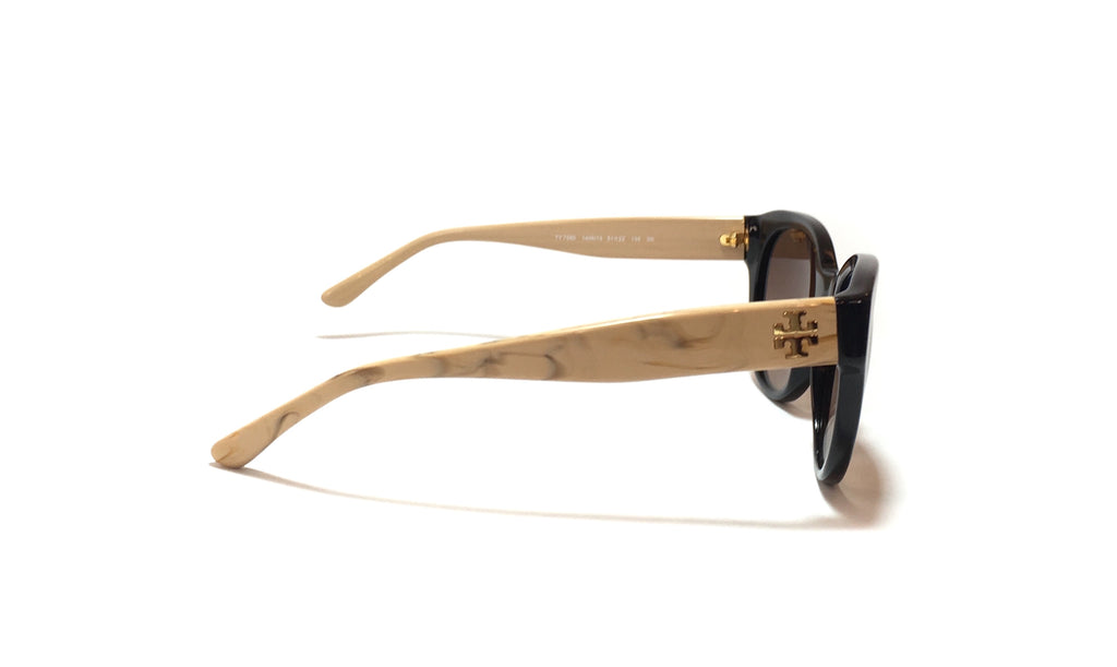 Tory Burch TY7080 Black & Beige Sunglasses | Like New |