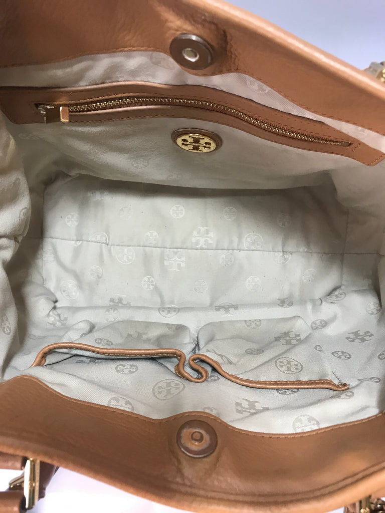 Tory Burch 'AMANDA' Tan Leather Tote | Gently Used |