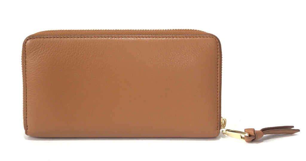 Tory Burch 'Whipstitch Logo' Zip Continental Wallet | Gently Used |