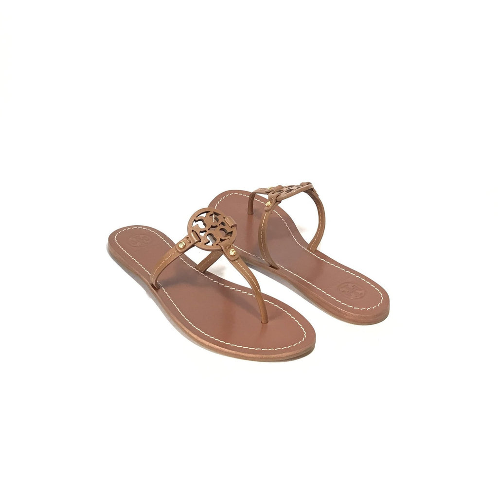 Tory Burch Tan 'Miller' Leather Sandals | Brand New |