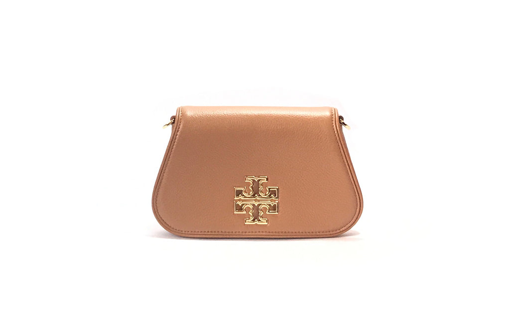 Tory Burch BRITTEN Mini Tan Cross Body Bag | Like New |