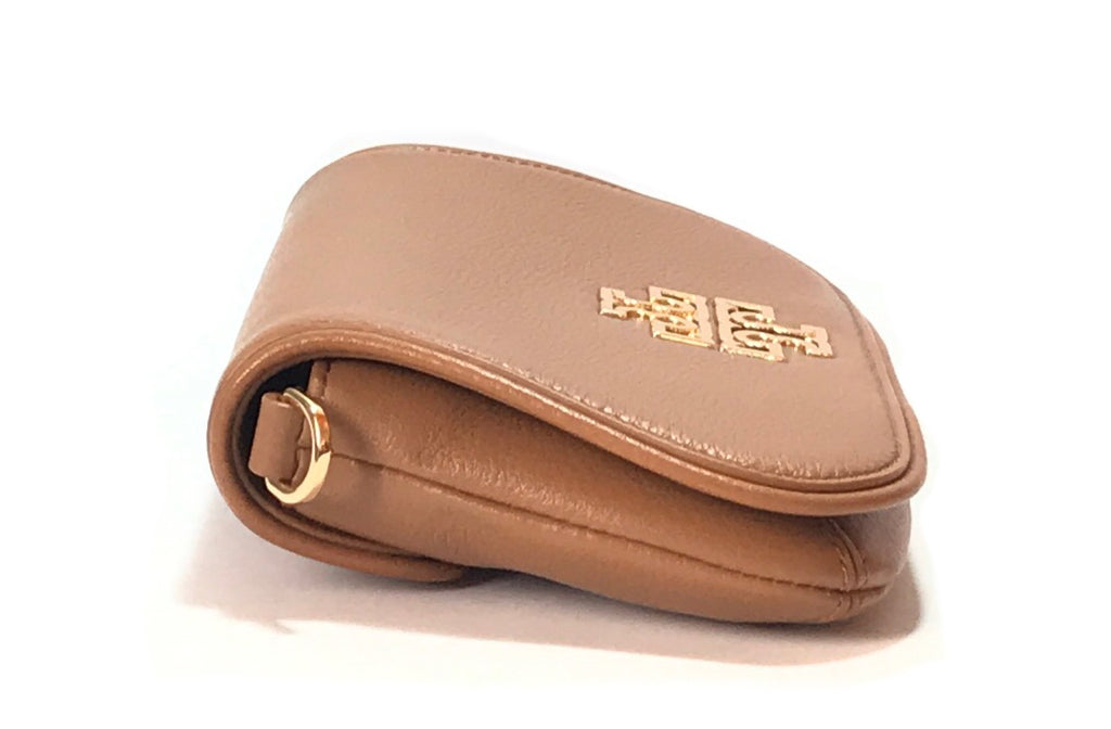 Tory Burch BRITTEN Mini Tan Cross Body Bag | Like New |