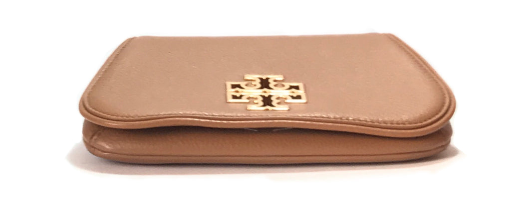 Tory Burch BRITTEN Mini Tan Cross Body Bag | Like New |
