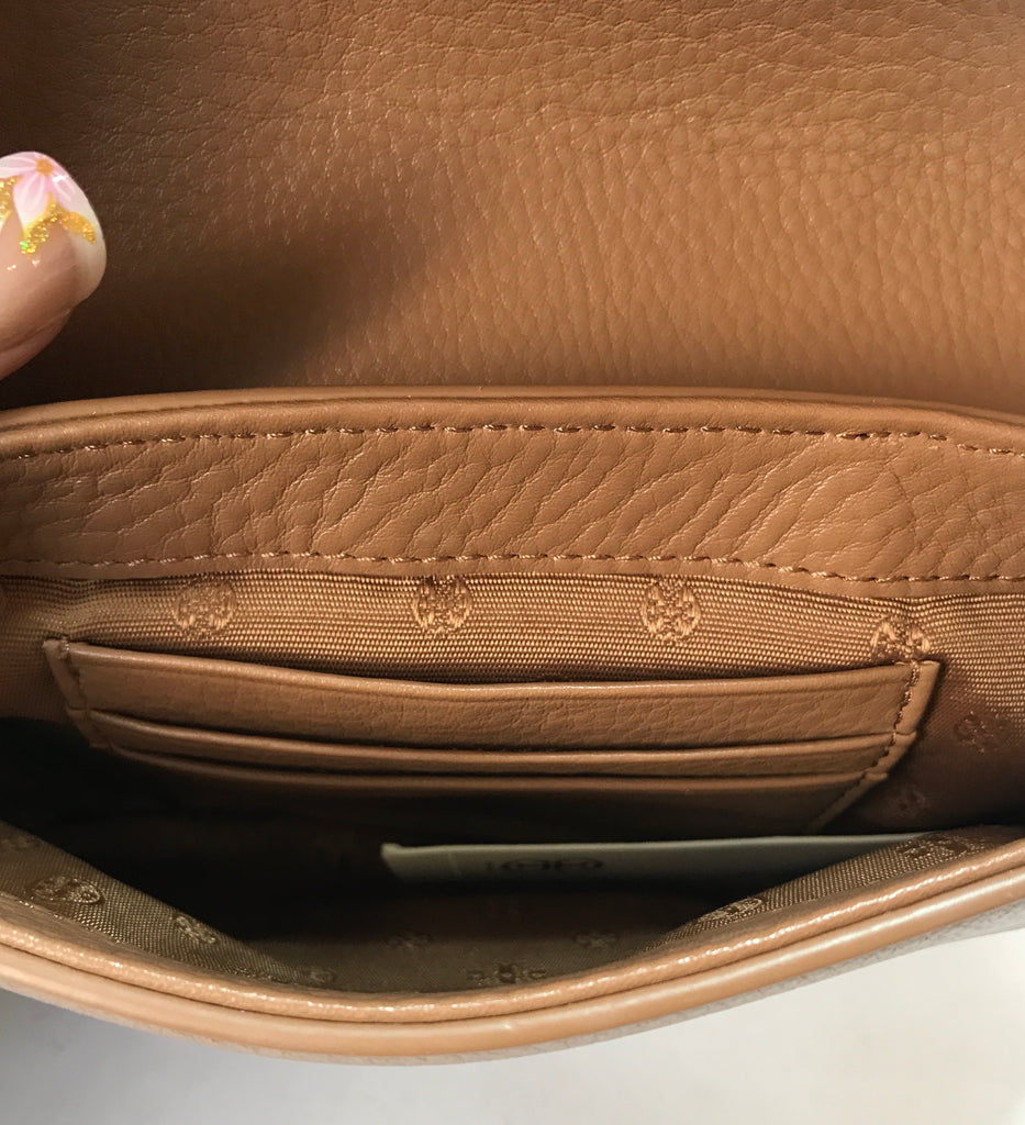Tory Burch BRITTEN Mini Tan Cross Body Bag | Like New |