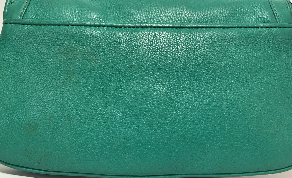 Tory Burch Teal 'AMANDA' Leather Cross Body Bag | Gently Used |