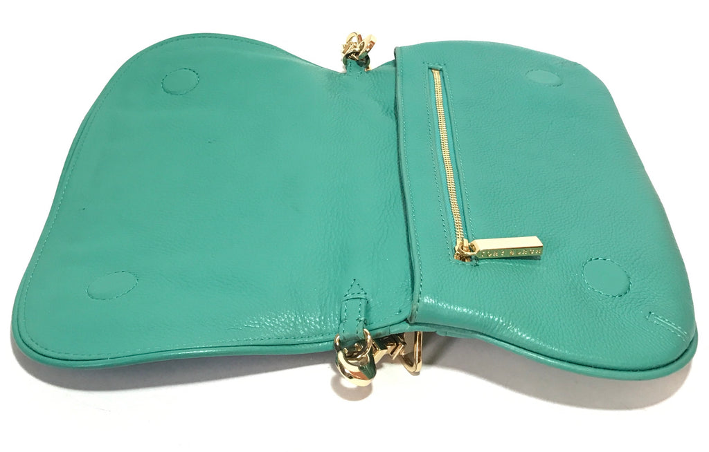 Tory Burch Teal 'AMANDA' Leather Cross Body Bag | Gently Used |