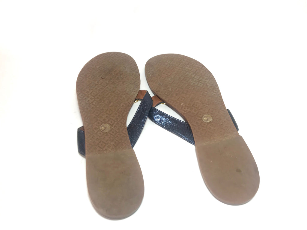 Tory Burch THORA Flat Thong Sandals | Gently Used |