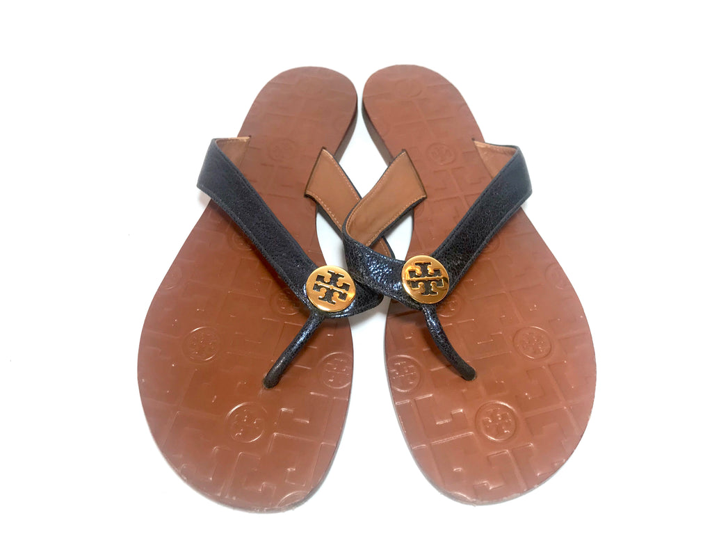 Tory Burch THORA Flat Thong Sandals | Gently Used |