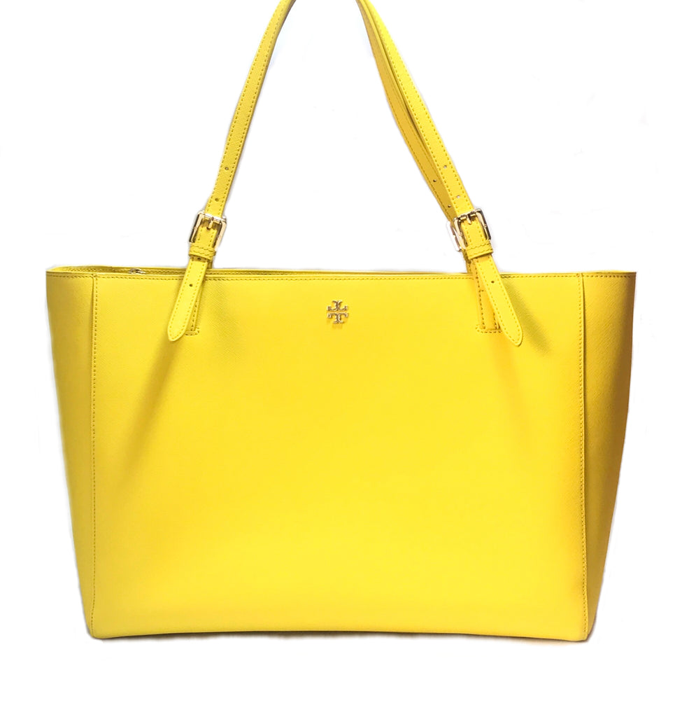Tory Burch Yellow YORK Leather Tote | Gently Used |