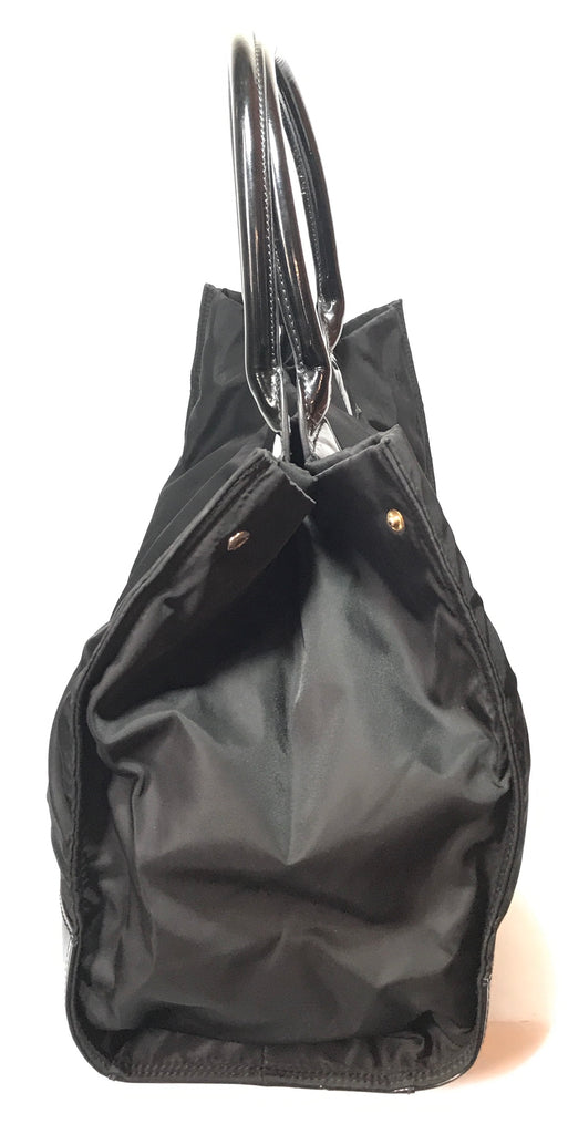 Tory Burch 'ELLA' Nylon Black Tote | Gently Used |