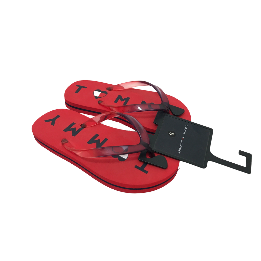 Tommy Hilfiger Kid's Red Flipflops | Brand New |