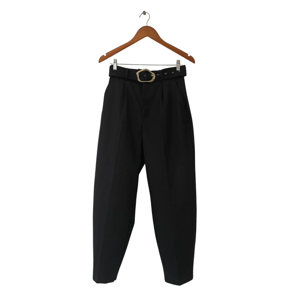 ZARA Black Pants with Belt | Brand New |