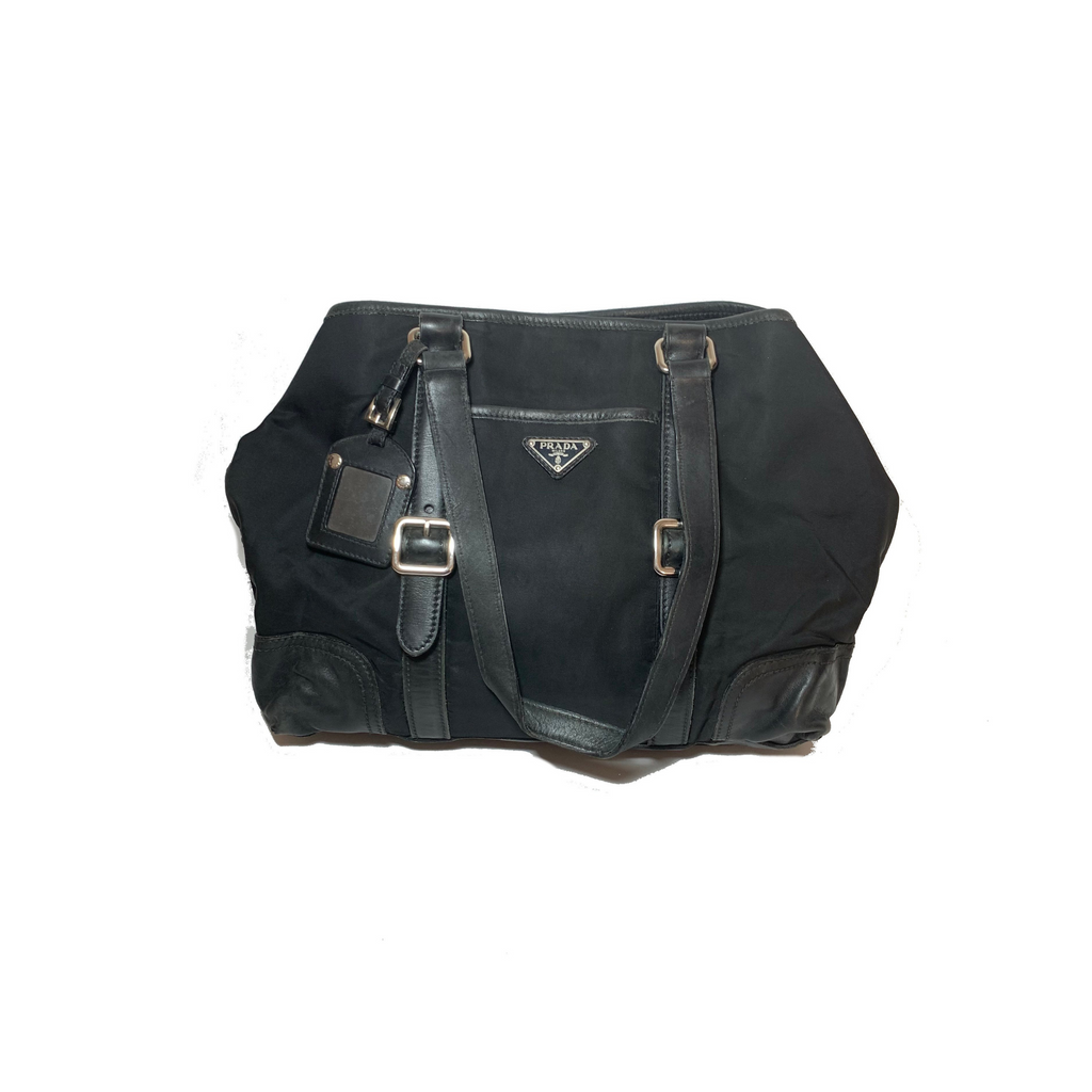 Prada Black Nylon Bag | Pre Loved |