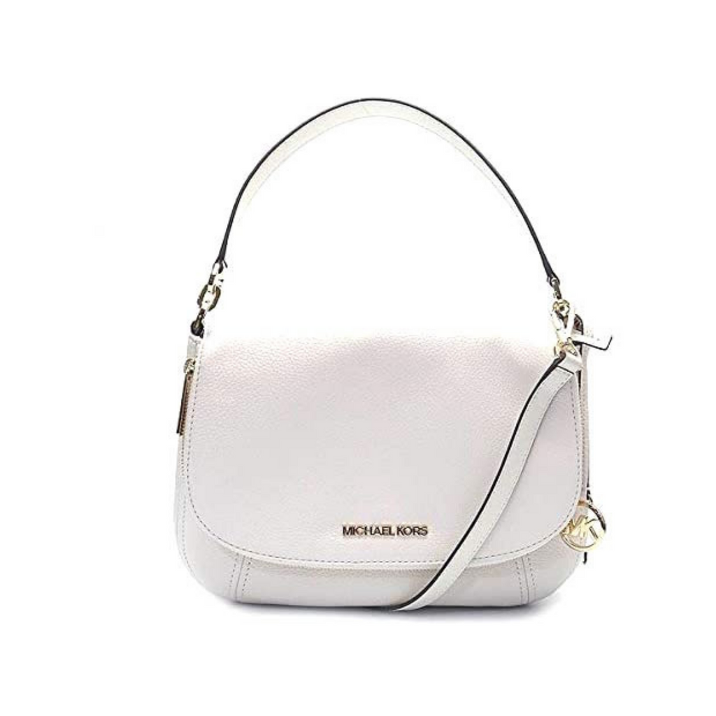 Michael Kors Vanilla Bedford Convertible Flap Shoulder Bag | Brand New |