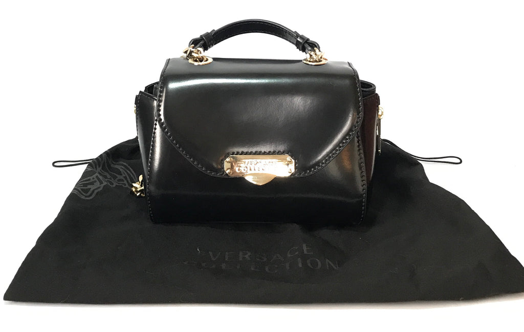 Versace Collection 'Vitello Spazzolato+Vit.Nappato' Crossbody Bag | Like New |