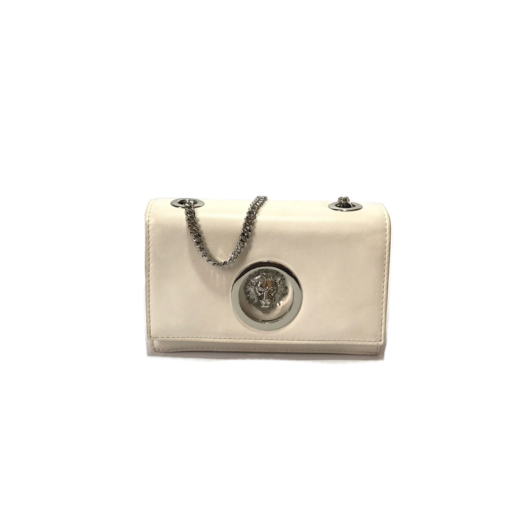 Versace Versus White Mini Flap Chain Shoulder Bag  | Gently Used |