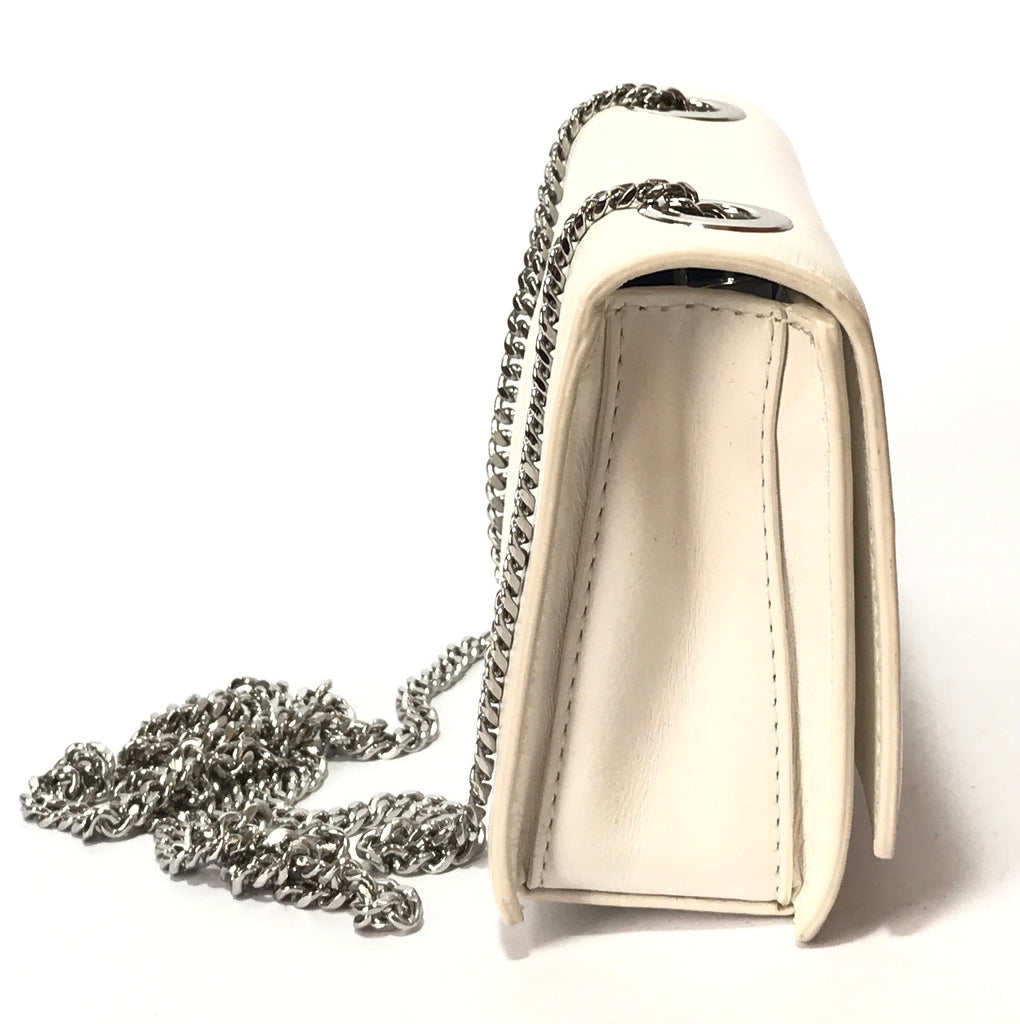 Versace Versus White Mini Flap Chain Shoulder Bag  | Gently Used |