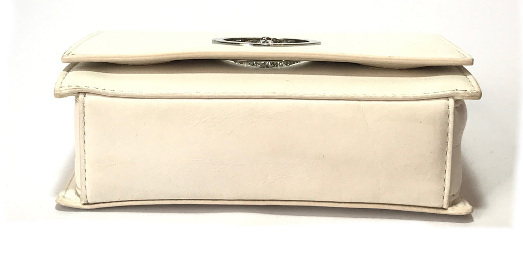 Versace Versus White Mini Flap Chain Shoulder Bag  | Gently Used |