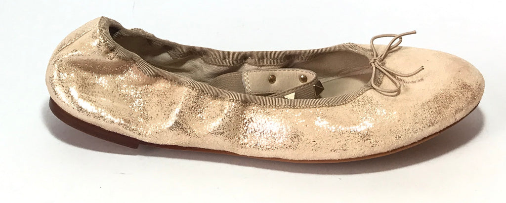 Vince Camuto Rose Gold Glitter & Stud Pumps | Brand New |