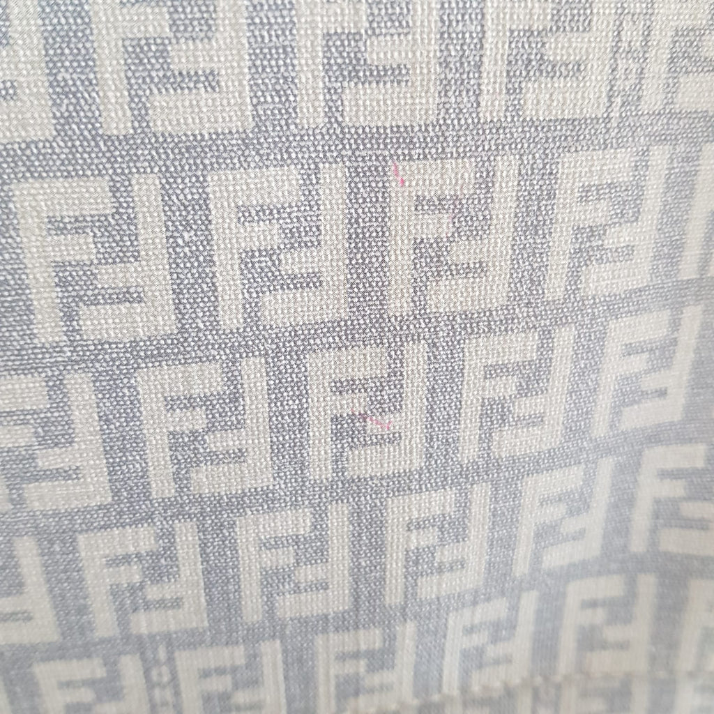 Fendi Blue and Brown Monogram Denim & Leather Tote | Pre Loved |