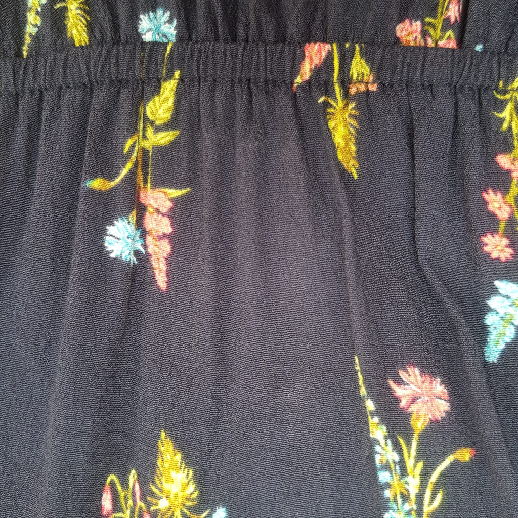 Marks & Spencer Navy Floral Printed Dress | Gently Used |