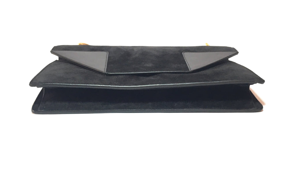 Saint Laurent 'Betty' Black Suede Medium Shoulder Bag | Pre Loved |