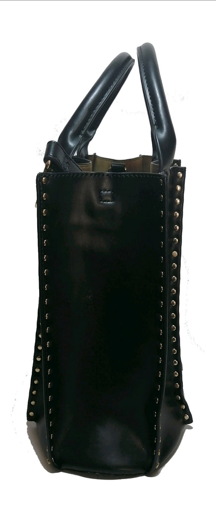 ZARA Black Gold Studs Bucket Bag | Gently Used |