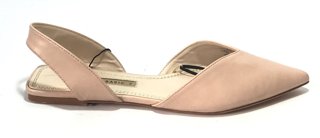 ZARA Nude Pink Pointed Flats | Like New |