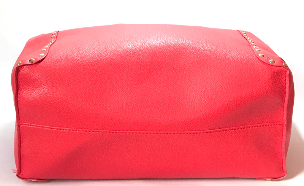 ZARA Red with Silver Studs Shoulder Bag | Like New |