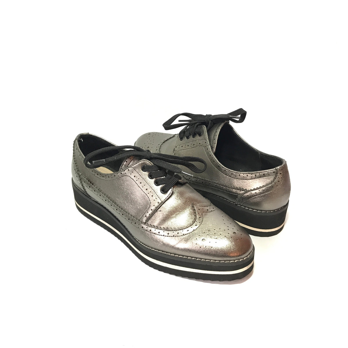 Oxford platform top shoes zara